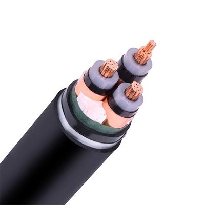 a tensão média de 3x95 milímetro cabografa o cabo distribuidor de corrente do condutor 15kv do cobre de N2XBY