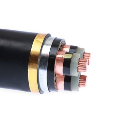 O SWA XLPE isolou o fio médio da tensão do cabo distribuidor de corrente N2XBY com a tela de cobre da fita